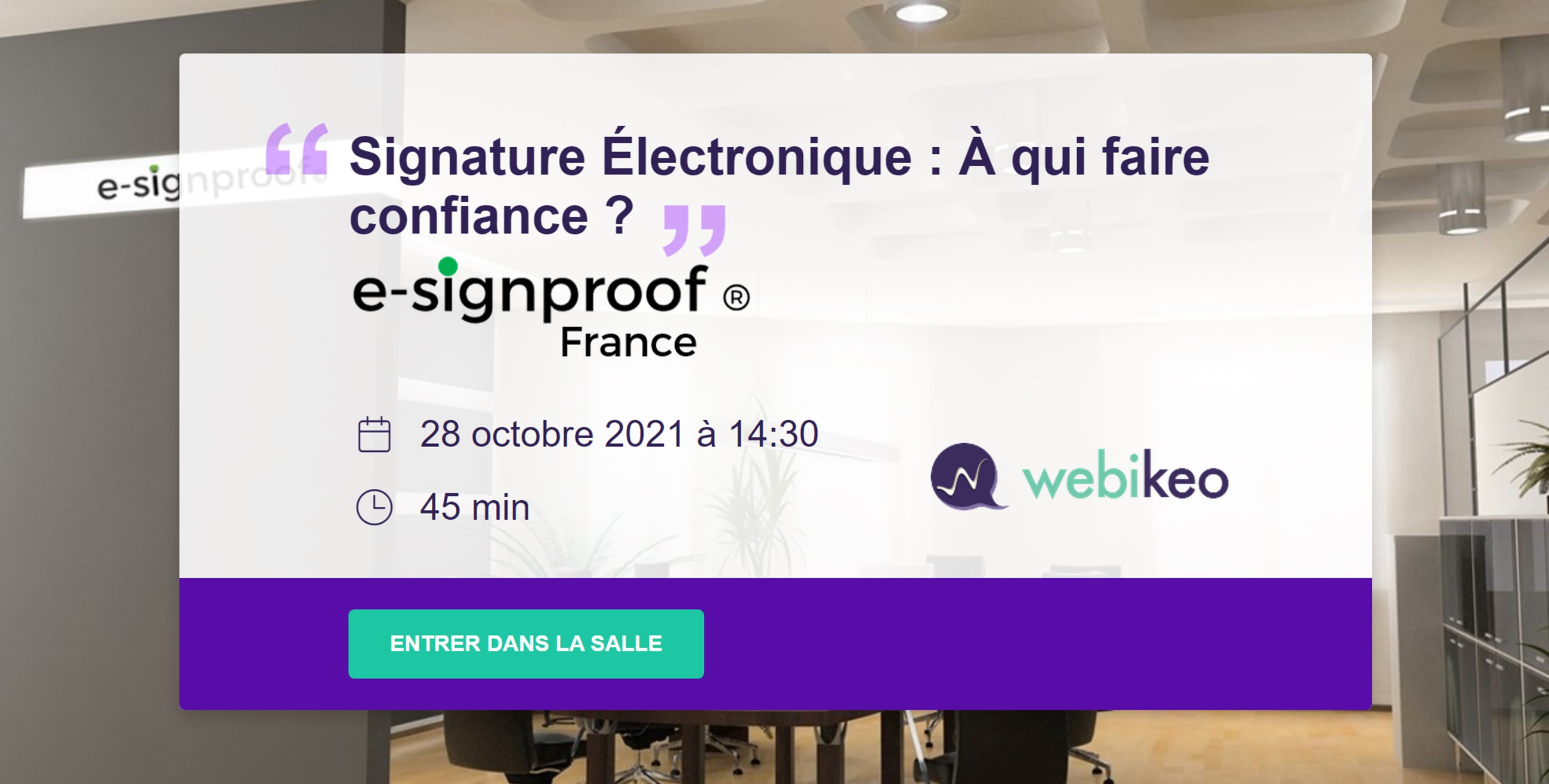 Webinar : Signature électronique, à qui faire confiance ?